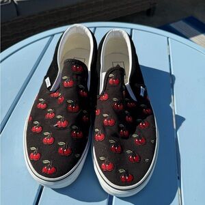 Black Cherry Slip-on Vans